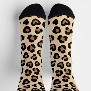 Chaussette Poster de animal, Léopard Brown, Spots de guépard,