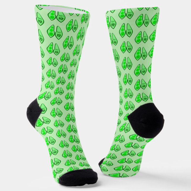 Chaussette Prêt à cueillir des pois verts (Angulaire)