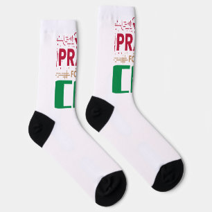 Chaussette Priez pour CA : Ensemble dans la prière pour CA