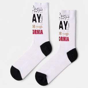 Chaussette Priez pour la Californie ・ Soutien à CA