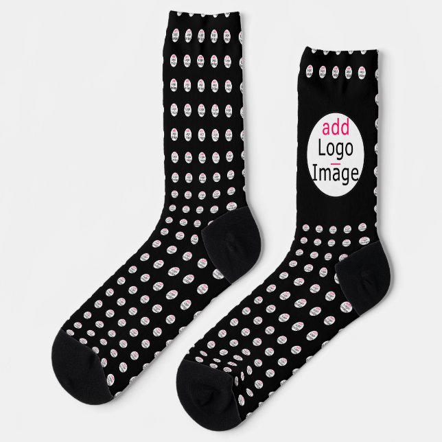 Chaussette professionnel tendance chic moderne personnalisabl (Gauche)