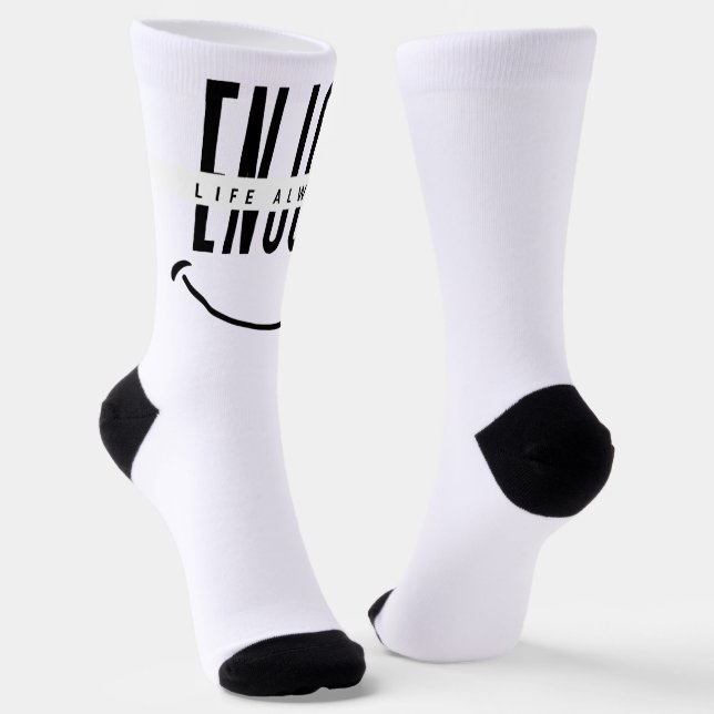 Chaussette Profitez de la vie (Angulaire)