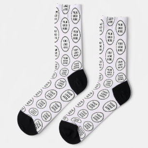 Chaussette Promotion du logo d'entreprise personnalisé