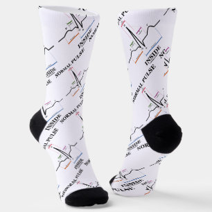 Chaussette Pulse normale Inside Heartbeat Electrocardiogram