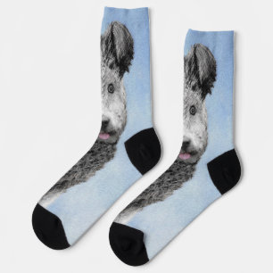 Chaussette Pumi Peinture - Cute Original Chien Art