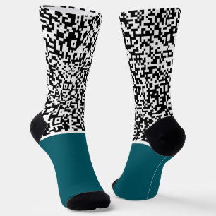 Chaussette QR Code Scan Info Chaussettes personnalisées Chois