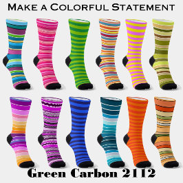 Chaussette Queso Dip Stripes Orange Rouge Blanc Vert