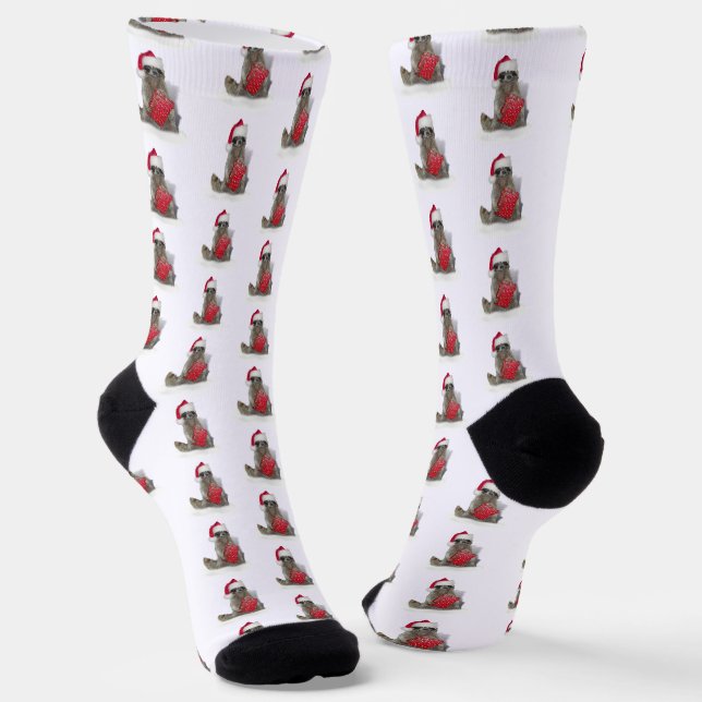 Chaussette Raccoon Noël du Père Noël (Angulaire)