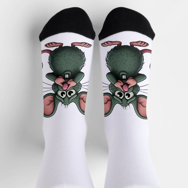 Chaussette Rat avec Chaussettes de l'équipage du nez rapproch (Haut)