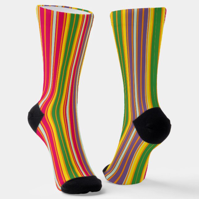 Chaussette Rayé décoratif  (Angulaire)