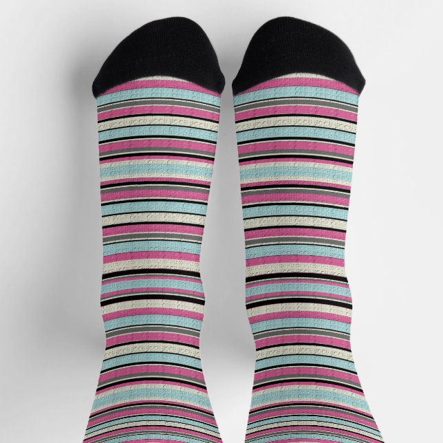 Chaussette Rayé décoratif (Haut)