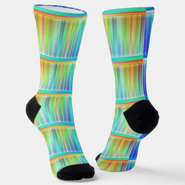 Chaussette Rayures arc-en-ciel (Angulaire)