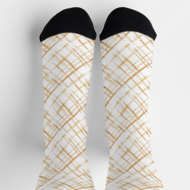 Chaussette Rayures de bonbons au caramel (Haut)