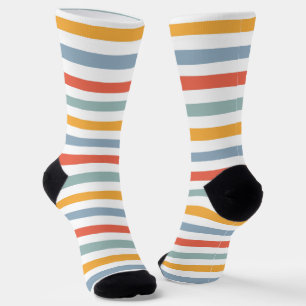 Chaussette Rayures horizontales rétro audacieuses des années