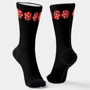 Chaussette Red Casino Dice Gambler