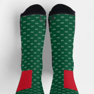 Chaussette Red et Green Infinity Festive Style Edition