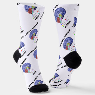Chaussette Réflexion latérale à l'intérieur de l'Humour Geek 