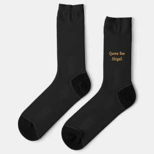 Chaussette Reine Abeille [Nom] Noir et Jaune