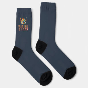 Chaussette Reine du quilting - Quilter drôle - Amoureux du qu