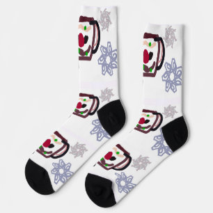 Chaussette Relaxer biscuit de Noël et café