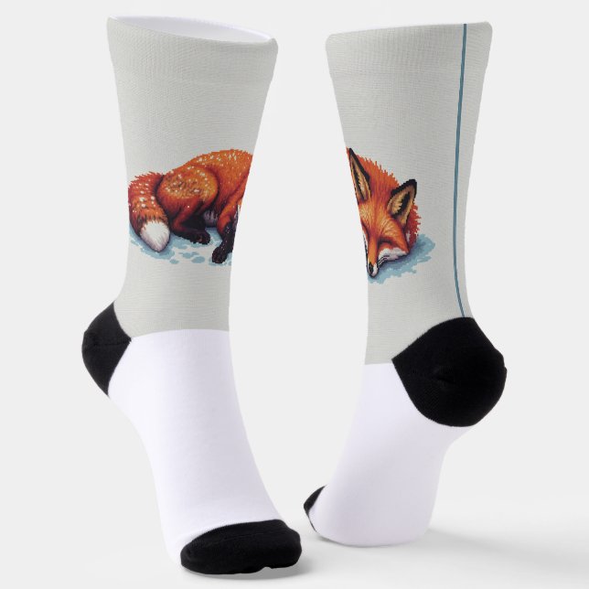 Chaussette Renard endormi (Angulaire)