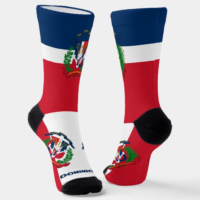 Chaussette République Dominicaine Drapeau Patriotique, Durabl (Angulaire)