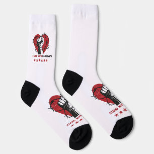 CHAUSSETTE RESTEZ AVEC LES IMMIGRANTS
