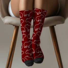 Chaussette Restez bizarre Funny Motif Capybara