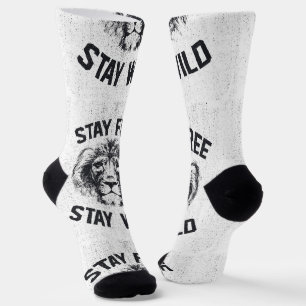 Chaussette Restez Libres Chaussettes Sauvages