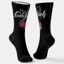 Retro Lucky Girls Cherry Quote