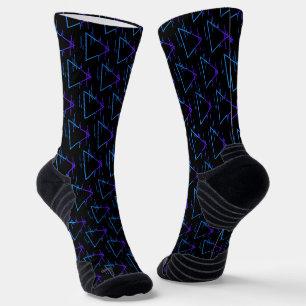 Chaussette Retro Neon Motif géométrique 2