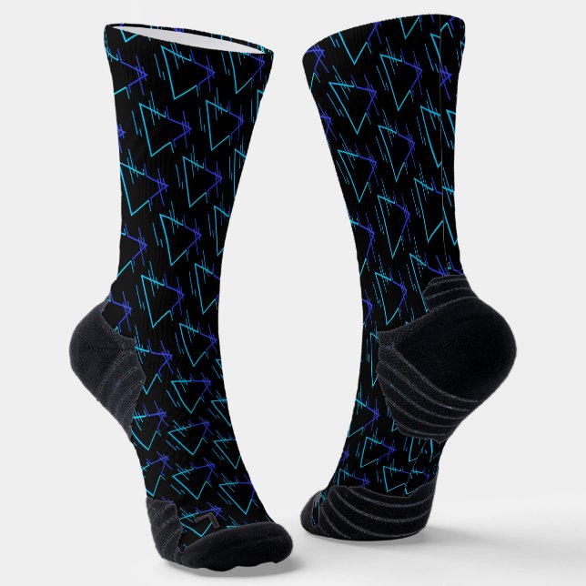 Chaussette Retro Neon Motif géométrique 3 (Angulaire)