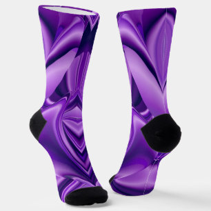 Chaussette Rêves arc-en-ciel à fleurs violettes