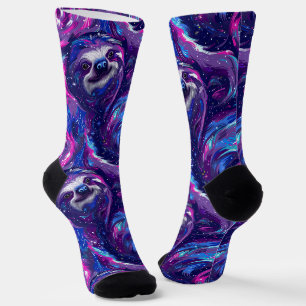 Chaussette Rêves cosmiques - Vibrant Motif Galaxy
