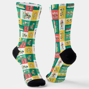 Chaussette Rêves de menthe à cacahuètes Motif de vacances