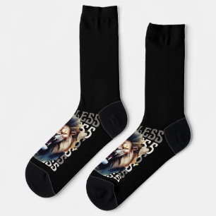 Chaussette Roar sans peur - Lion gras
