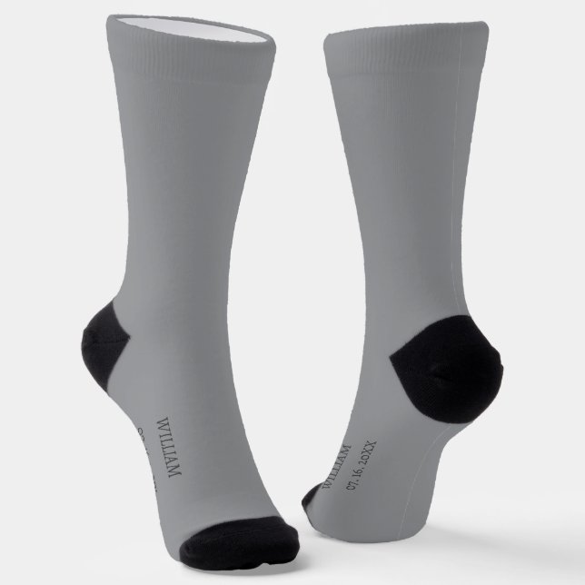 Chaussette Robe gris personnalisée (Angulaire)