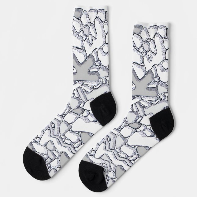 Chaussette Roche-Le ! Chaussettes de Camping Surreal Randonné (Gauche)