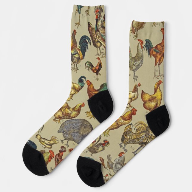 Chaussette Rooster Poulet de la ferme Pays Animal (Gauche)