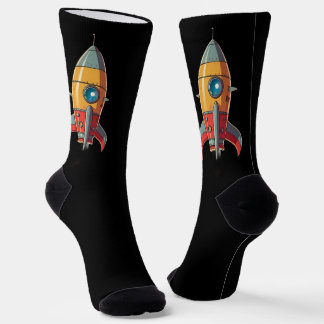 Chaussette Roquette rétro à la Lune