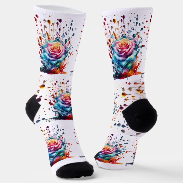 Chaussette Rose DE GLACE DRIP DROP STYLÉ PAR DES CHAUSSURES T (Angulaire)