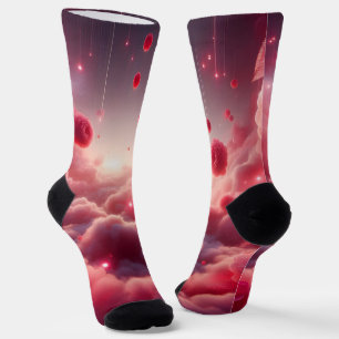 Chaussette Roses d'amour Fantastique Romantique de Rêve