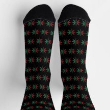 Rouge noir vert Motif de flocon de neige Kwanzaa