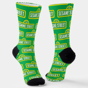 Chaussette Rue Sesame Logo Couleur Complète