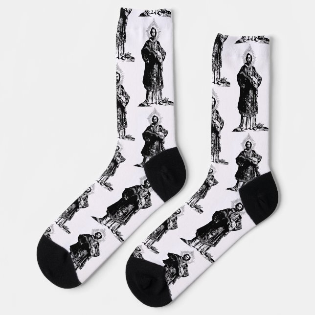 Chaussette Saint Adalbert de Prague Evêque et Martyr (Gauche)