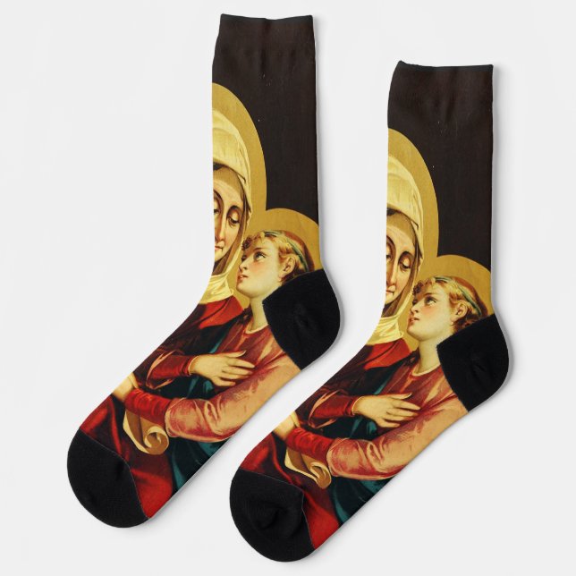 Chaussette Saint Ann et Vierge Marie (Gauche)