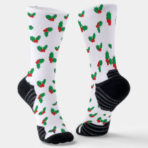 Saint Noël sur chaussettes de sport