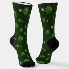 Chaussette Saint-Patrick, shamrock