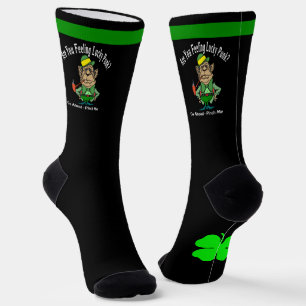 Chaussette Saint Patrick's Day Pinch Lucky Leprechaun, Clover