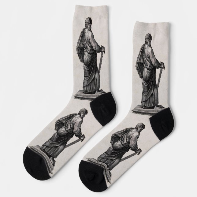 Chaussette Saint Simon l'apôtre et prédicateur Zealot (Gauche)